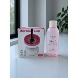 $45 New Norate Makeup Brush Cleaner Set | Electric Brush + 150ml Solution